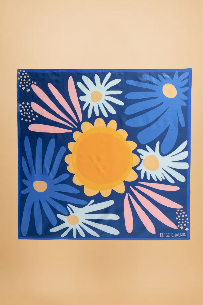 Foulard Jerry Flower 90 x 90