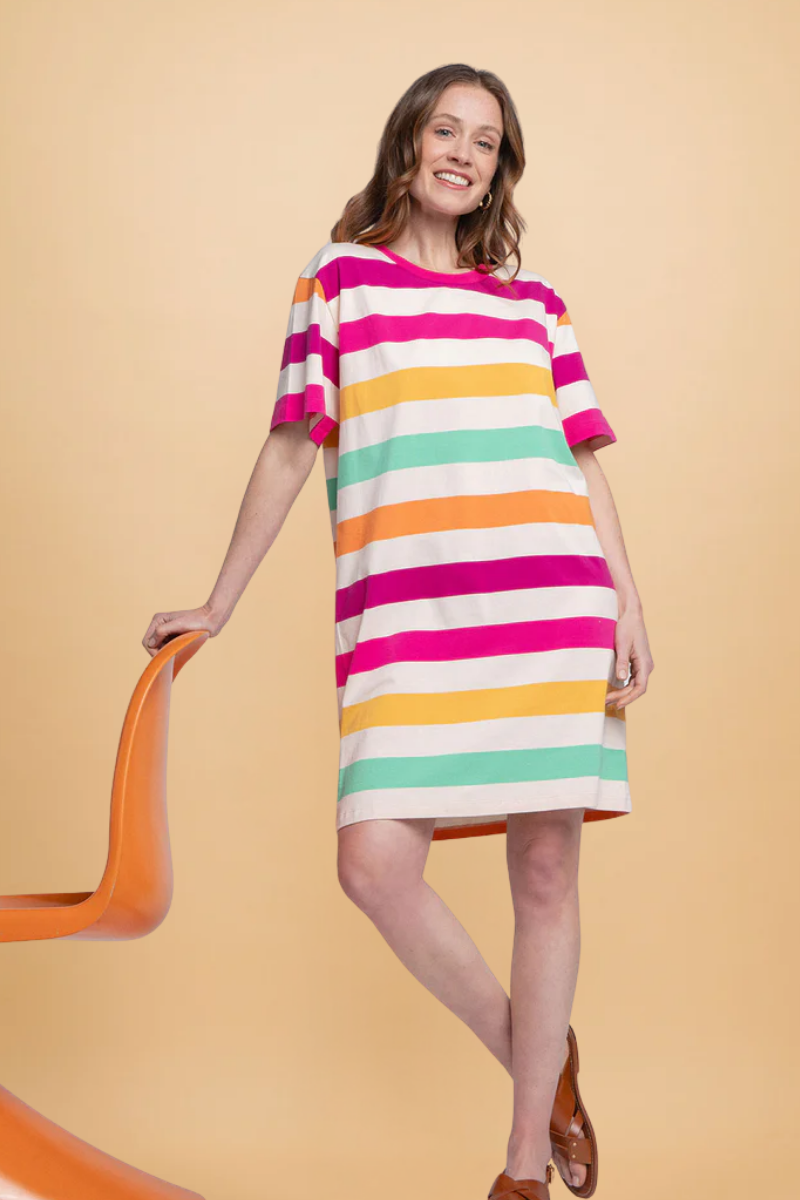 Robe Amalia Stripes Ettore Polychrome