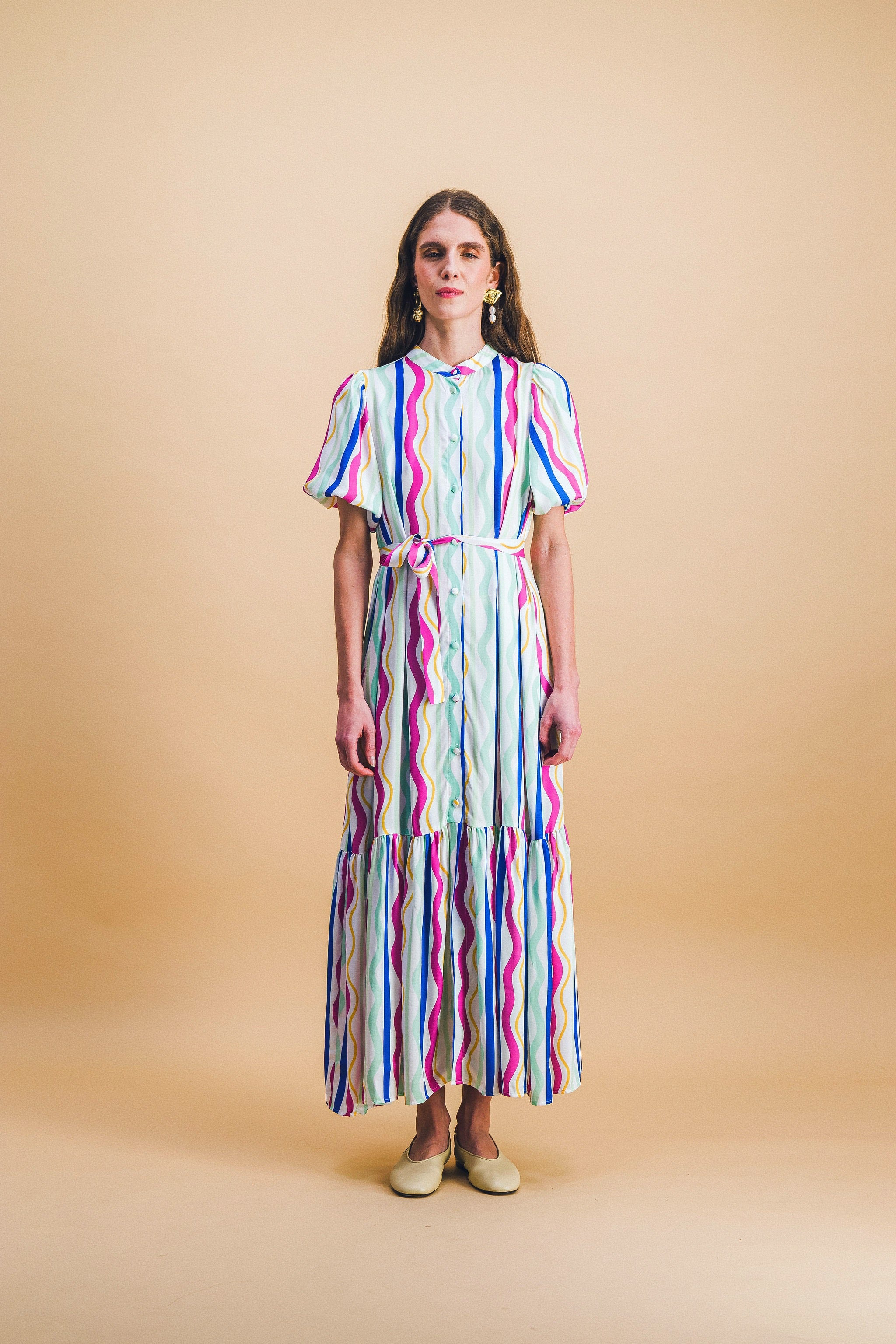 robe CLEMENCE rainbow lines