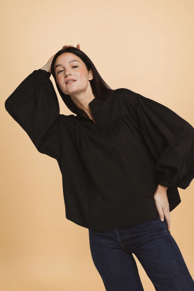 Blouse Alexandra noire