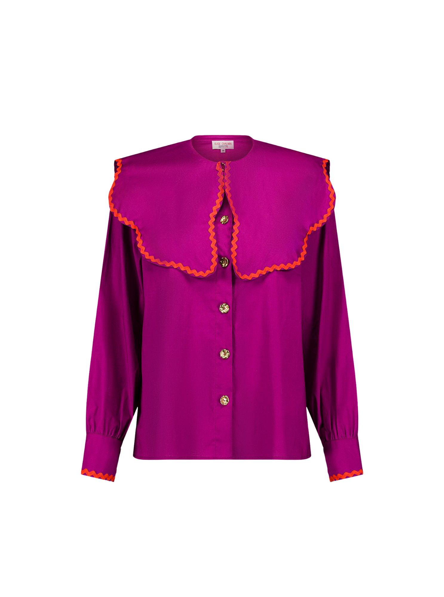 CHEMISE COL VIOLET