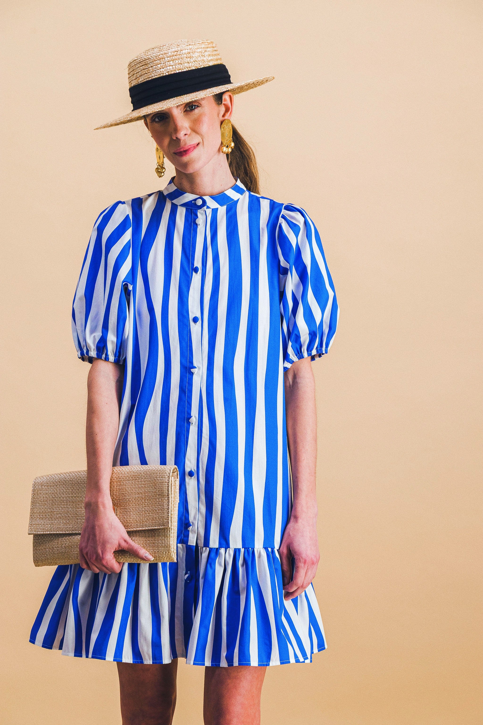 robe CLEMENTINE blue lines