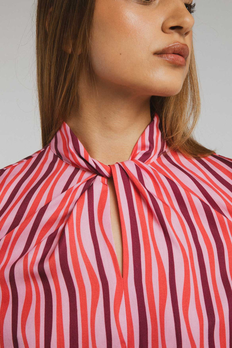 Blouse Lara Pink Stripes