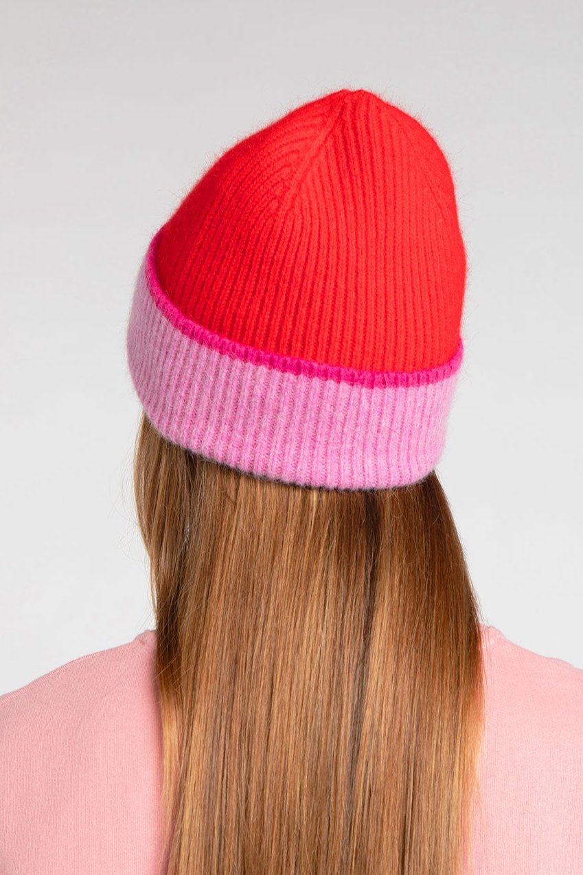 Bonnet Helias Pink & Red