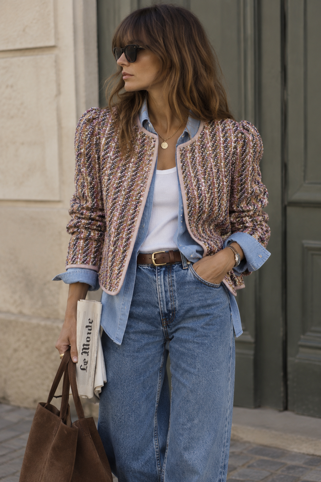 Veste Diana Tweed Rose