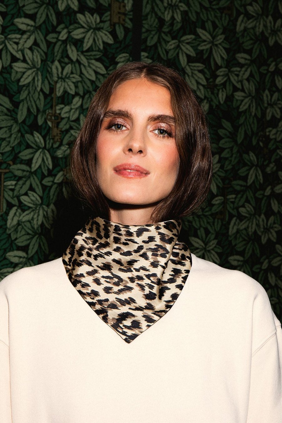Candice Graou and navy bandana