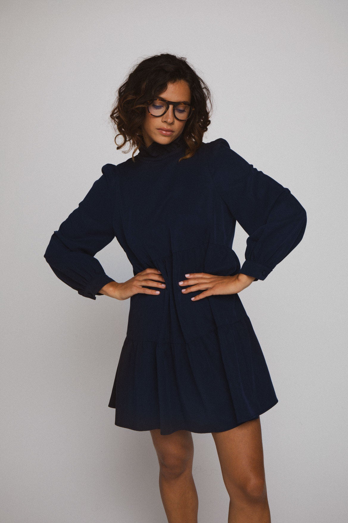 Gaia Navy Dress