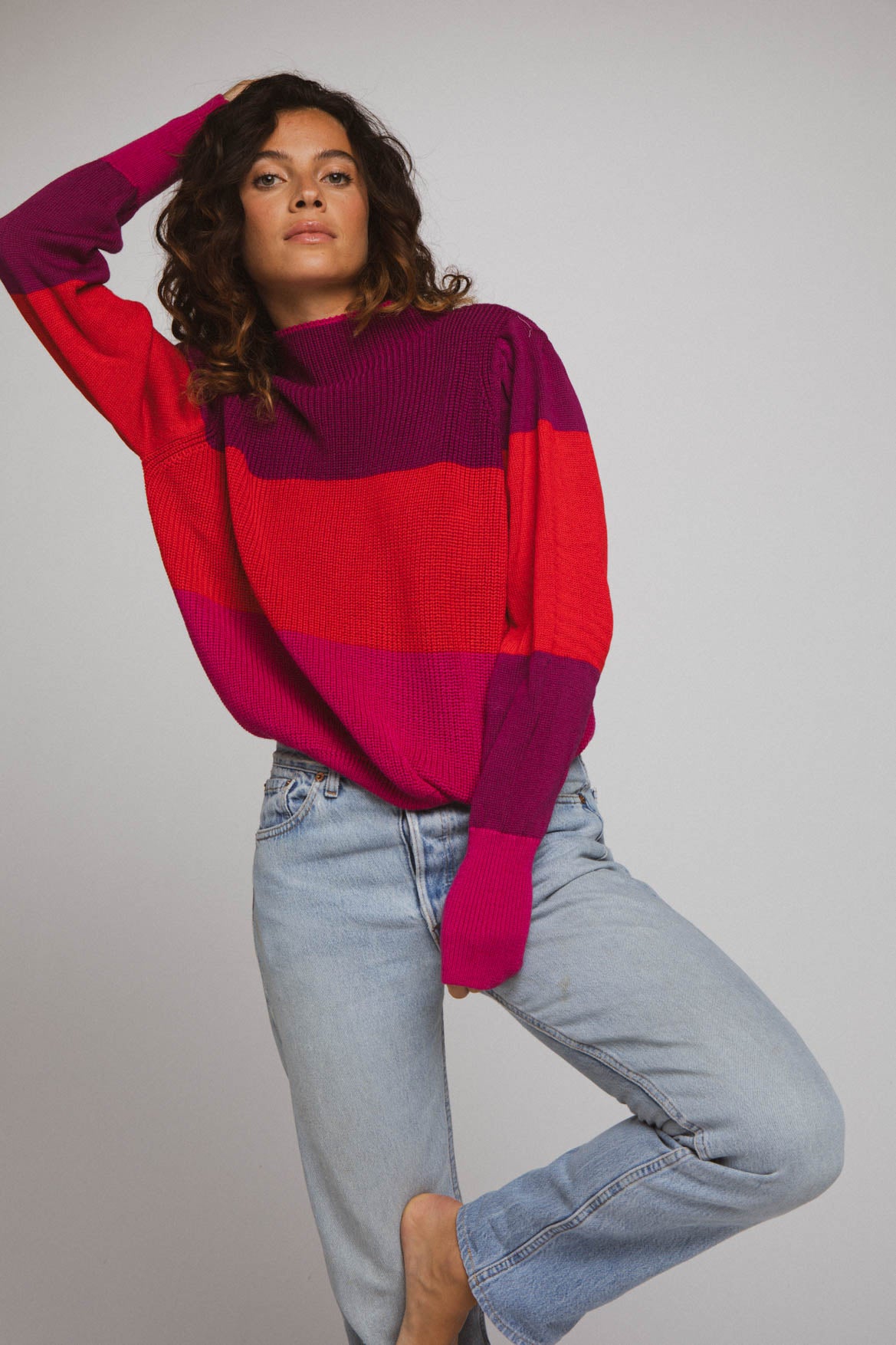 MALO STRIPES SWEATER