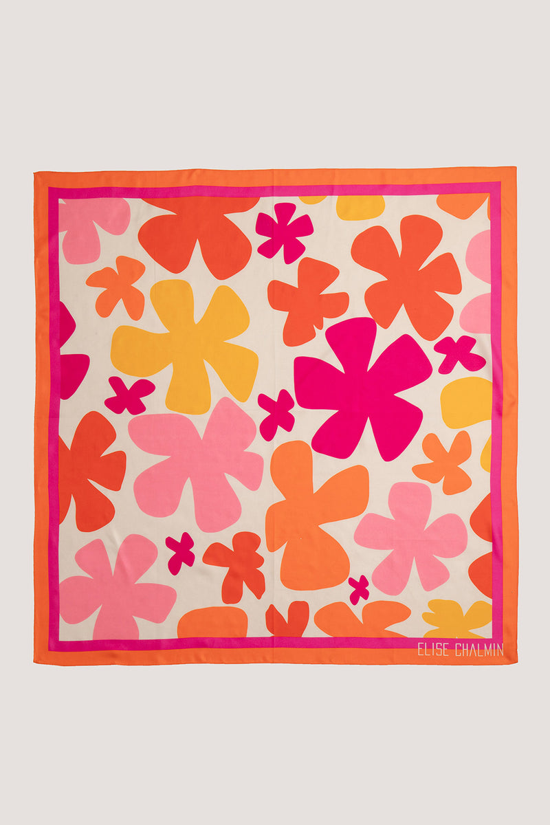 Foulard Jerry Flower Power 90 x 90