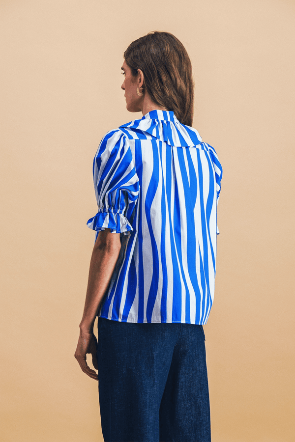 Chemisier COLINE blue lines