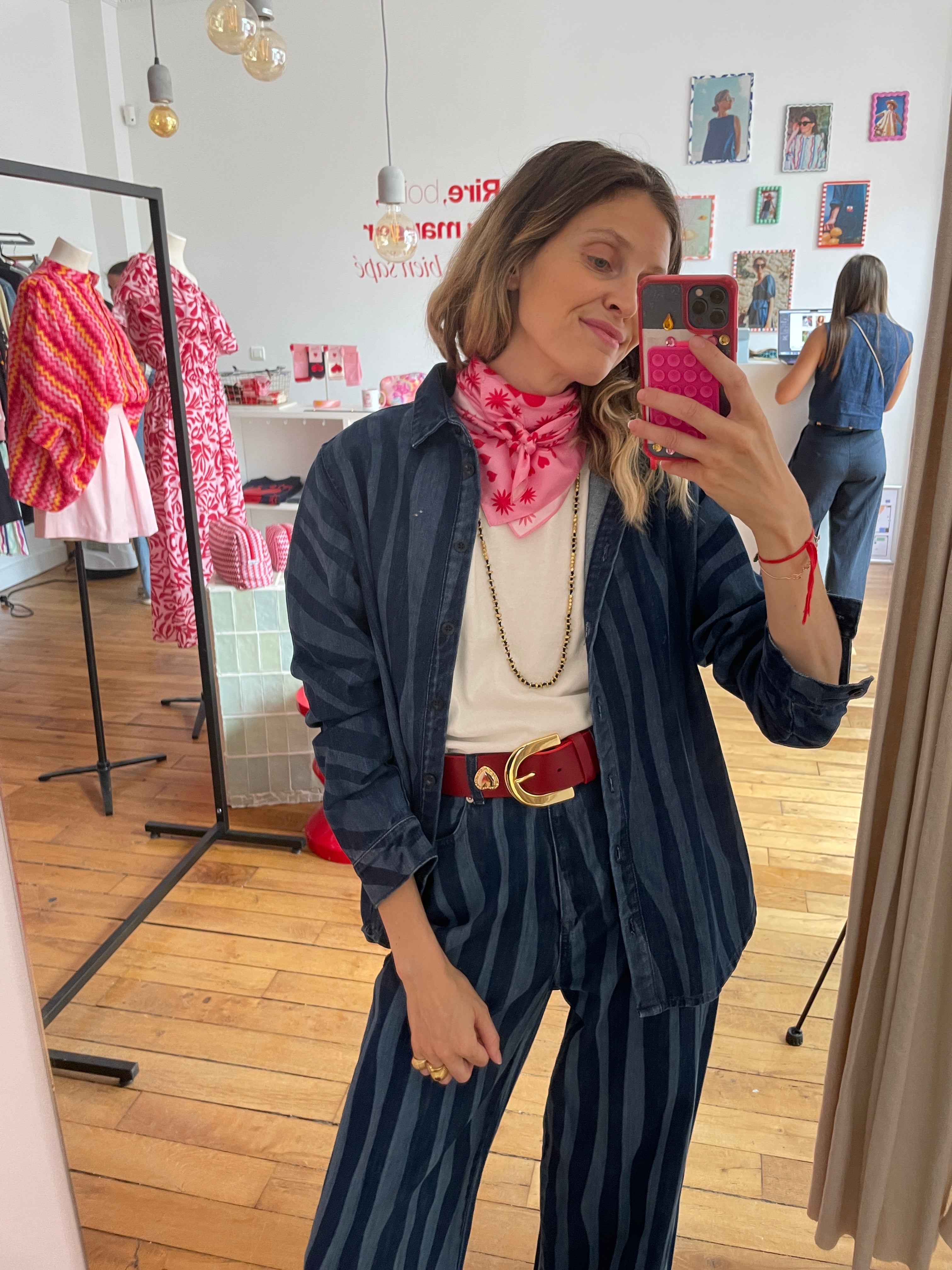 Shop the look navy lines