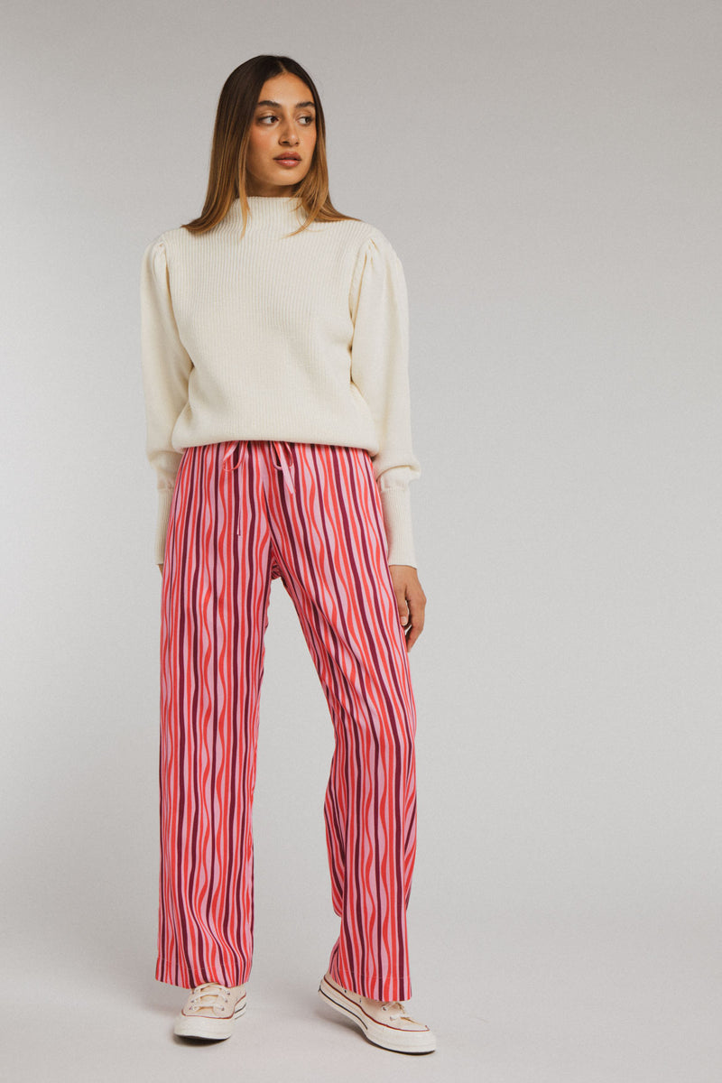 Pantalon Laure Pink Stripes