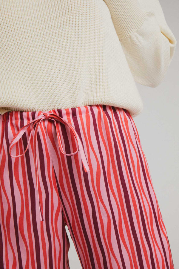 Laure Pink Stripes Pants