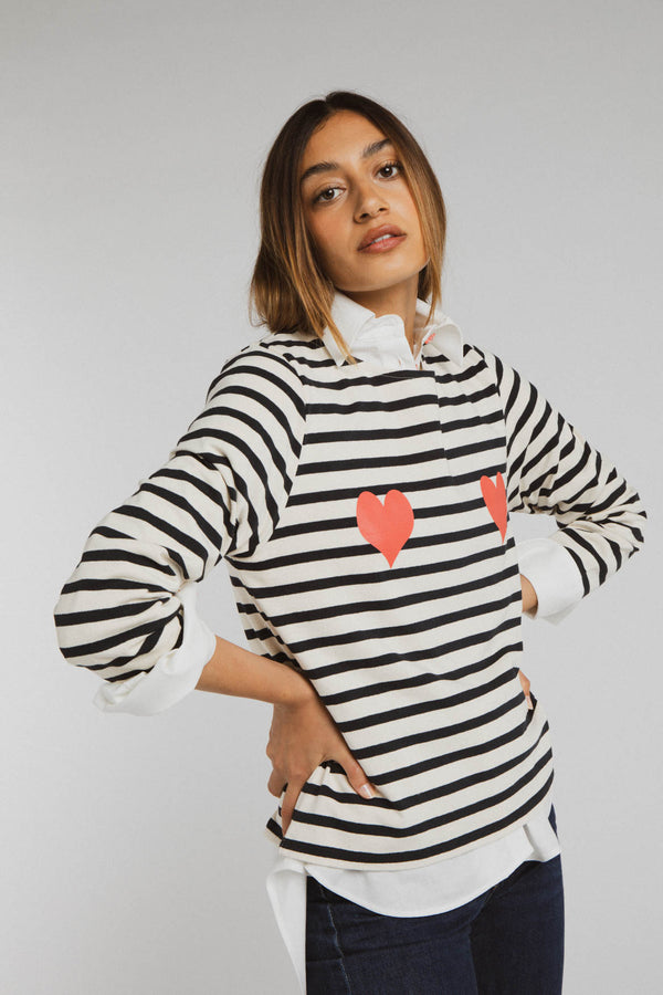 Camila navy striped sweater