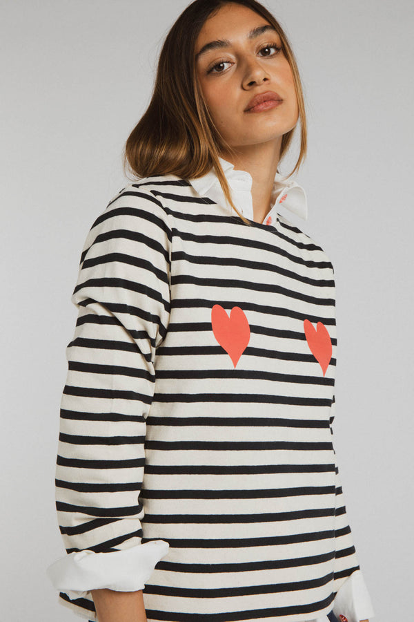 Camila navy striped sweater