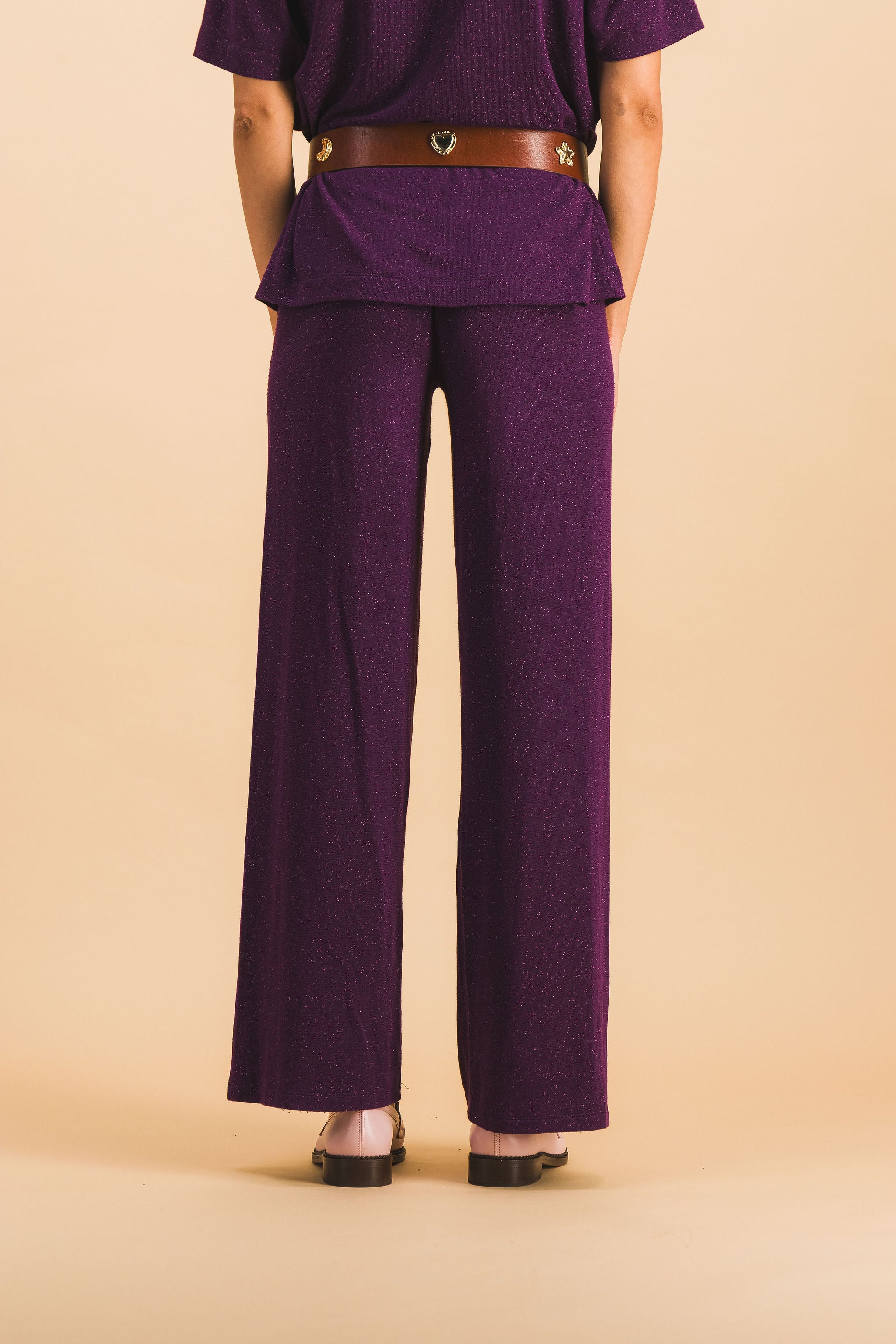 Pantalon Noah Lurex Violet