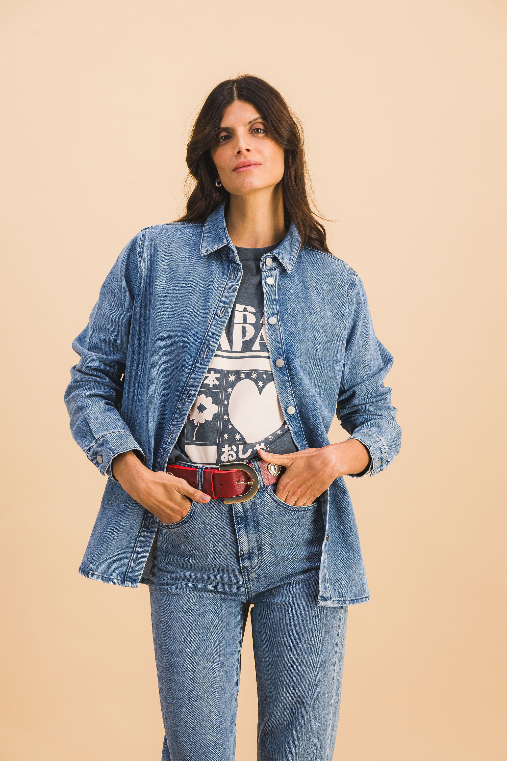 CHEMISE LEONIE DENIM CLAIR