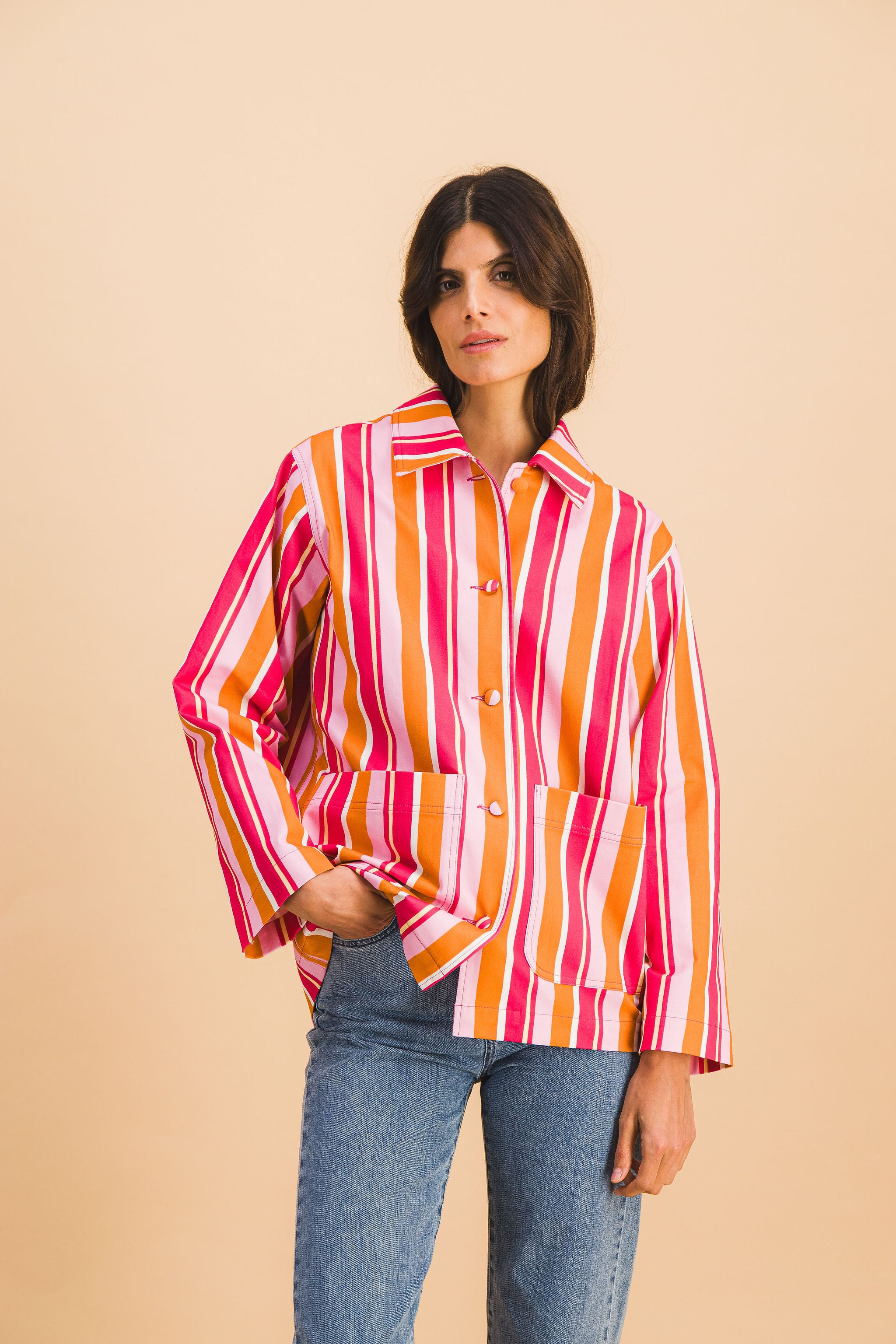 VESTE LUCIE STRIPES MULTICO