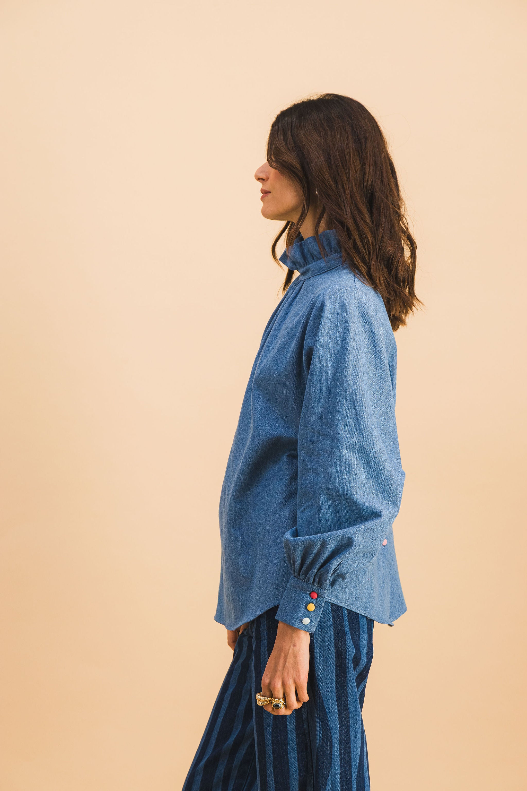 CHEMISE JOSETTE DENIM CLAIR