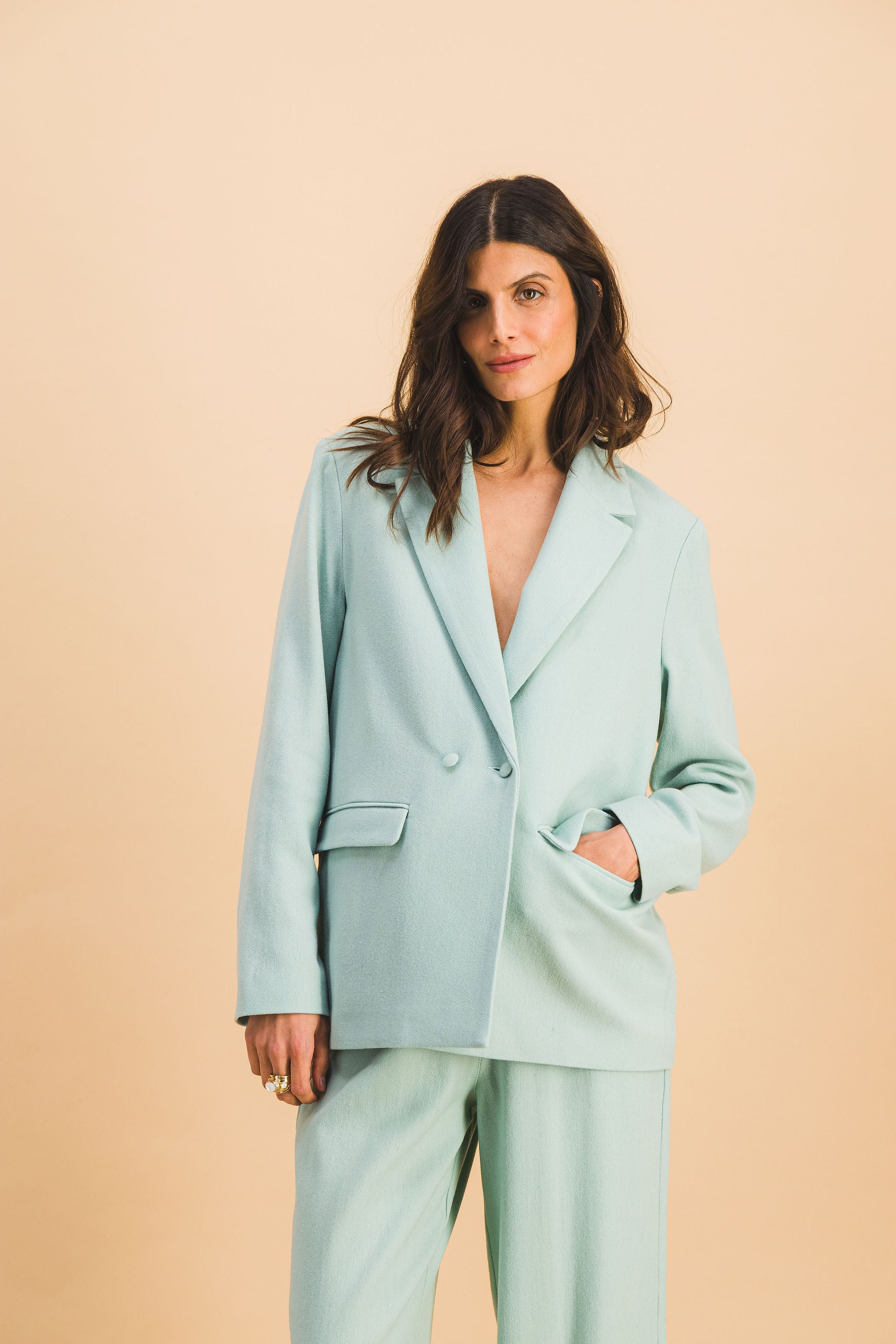 VESTE AMBRE CELADON