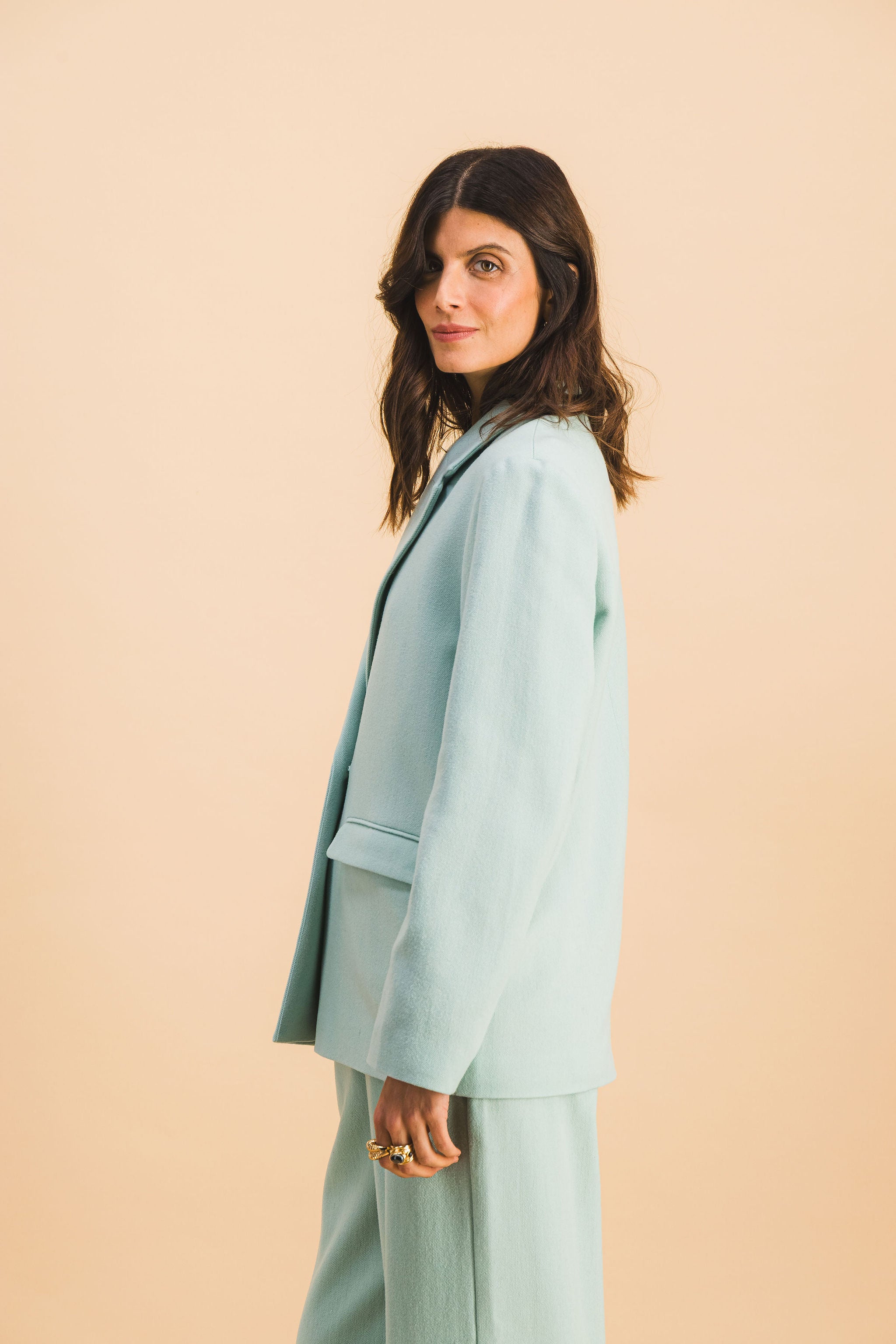 VESTE AMBRE CELADON