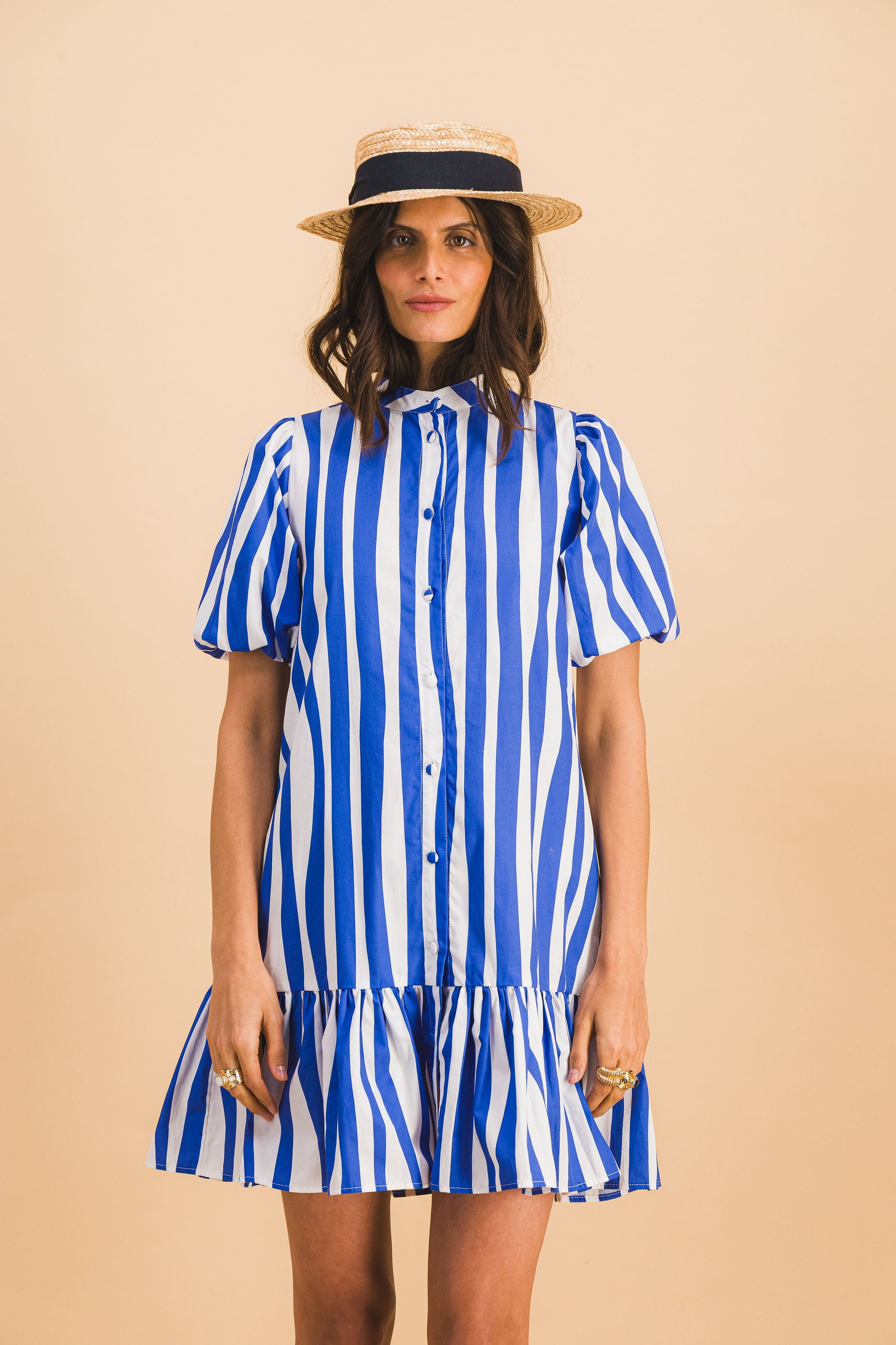 robe CLEMENTINE blue lines