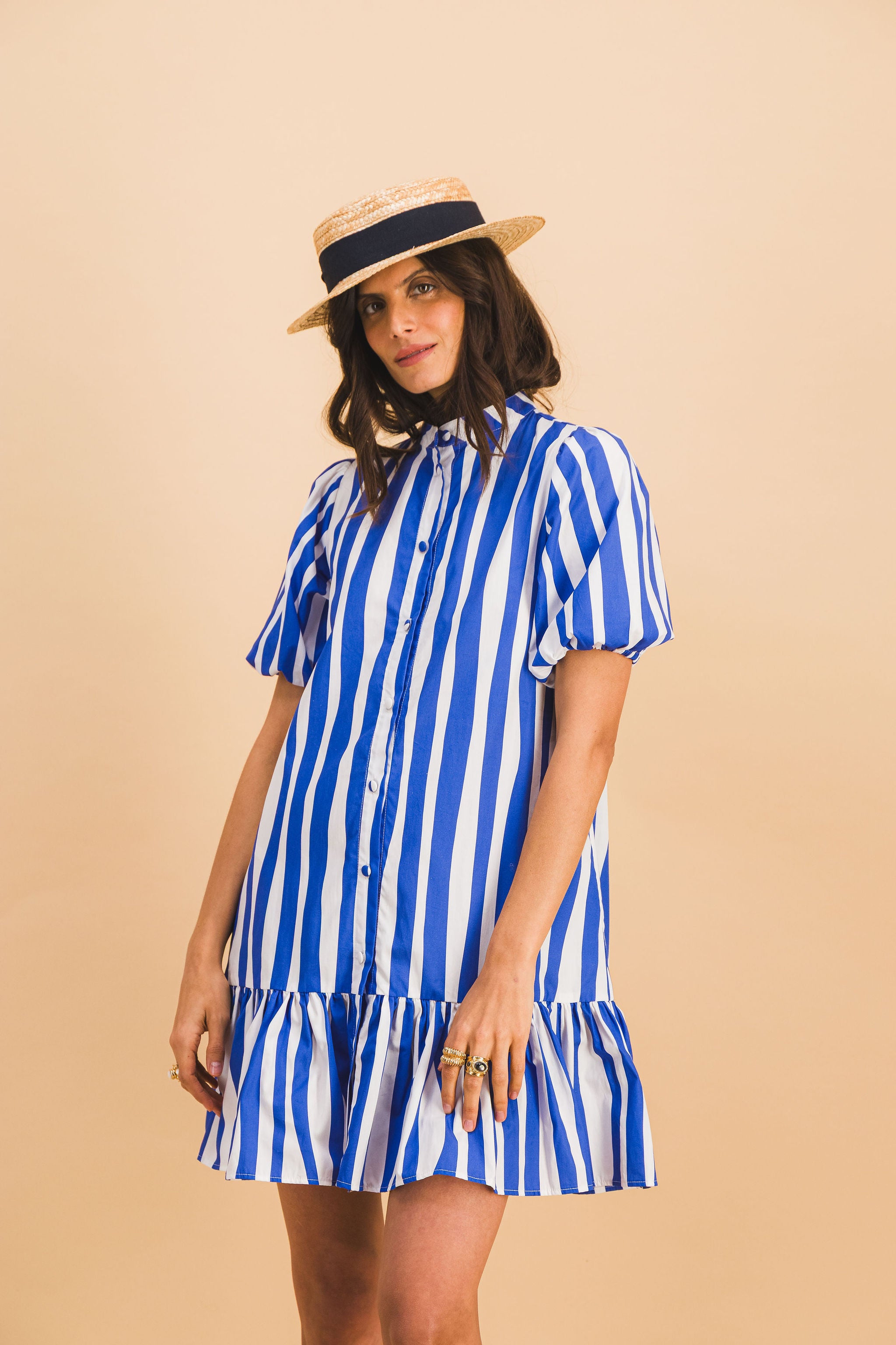 robe CLEMENTINE blue lines