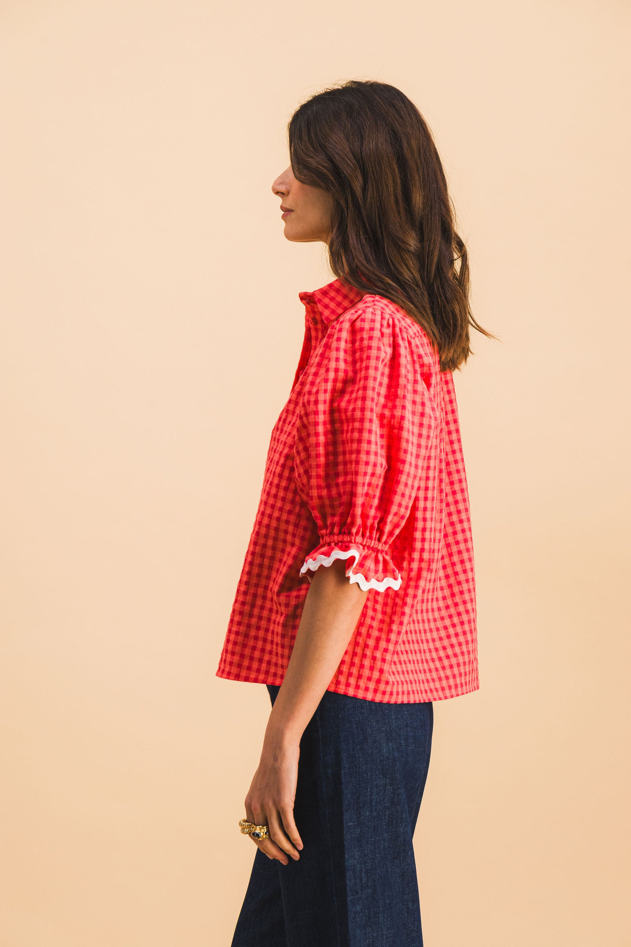 CHEMISE JIM CARREAUX ROUGES