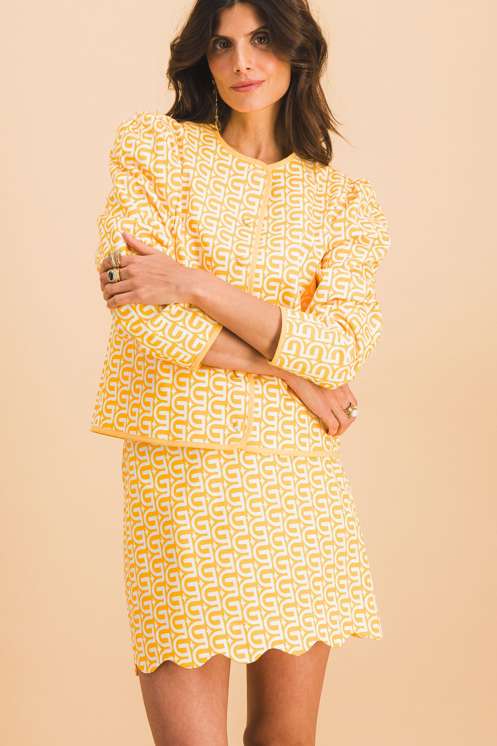 JUPE BRUNE MORE IS MORE YELLOW