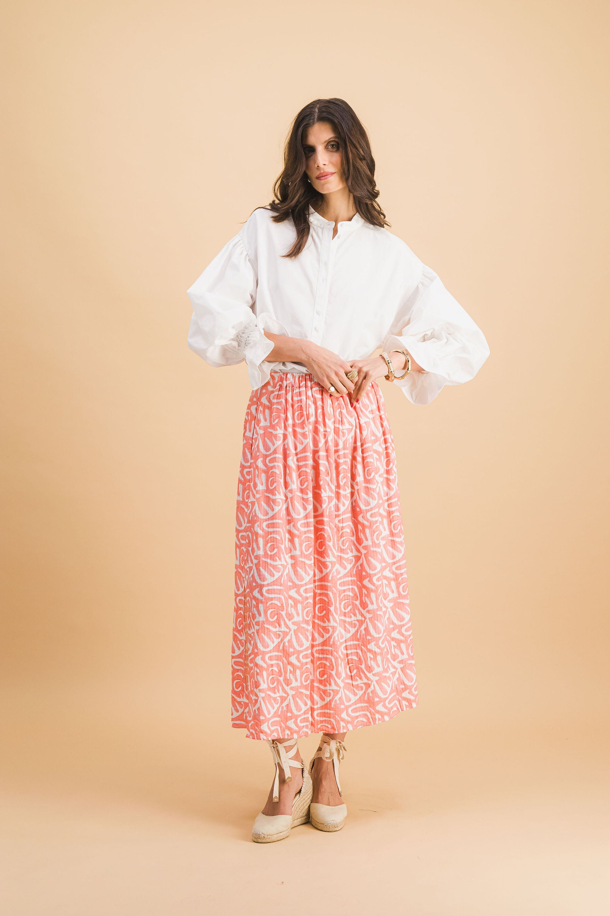 Cecilia Organic Pink Skirt