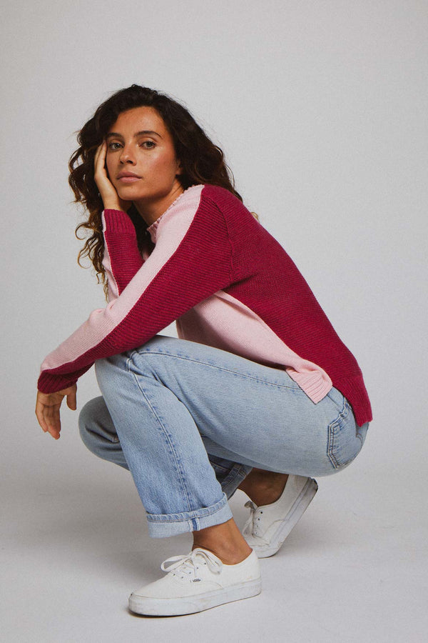 Raspberry Jean-Pierre sweater