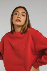 Sweatshirt Axelle rouge