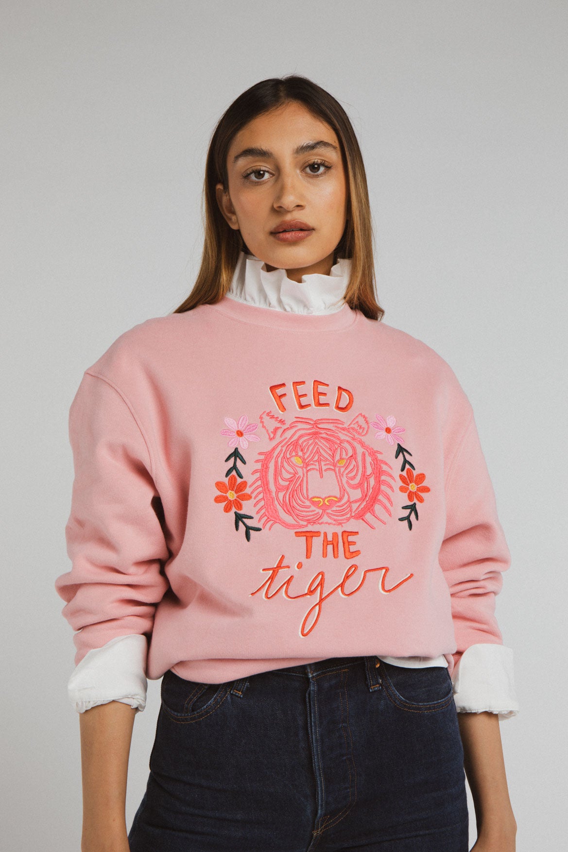 Thalia pale pink sweatshirt