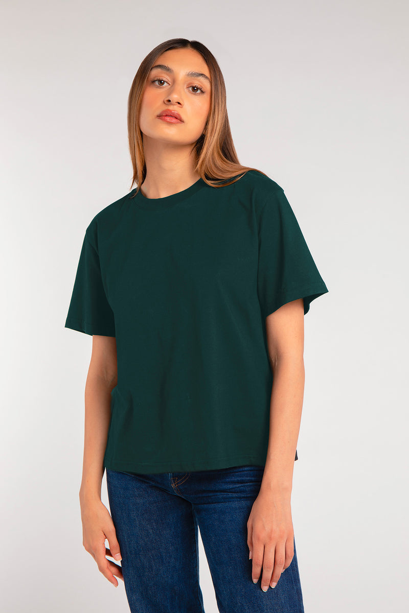 T-shirt Titya vert et rose