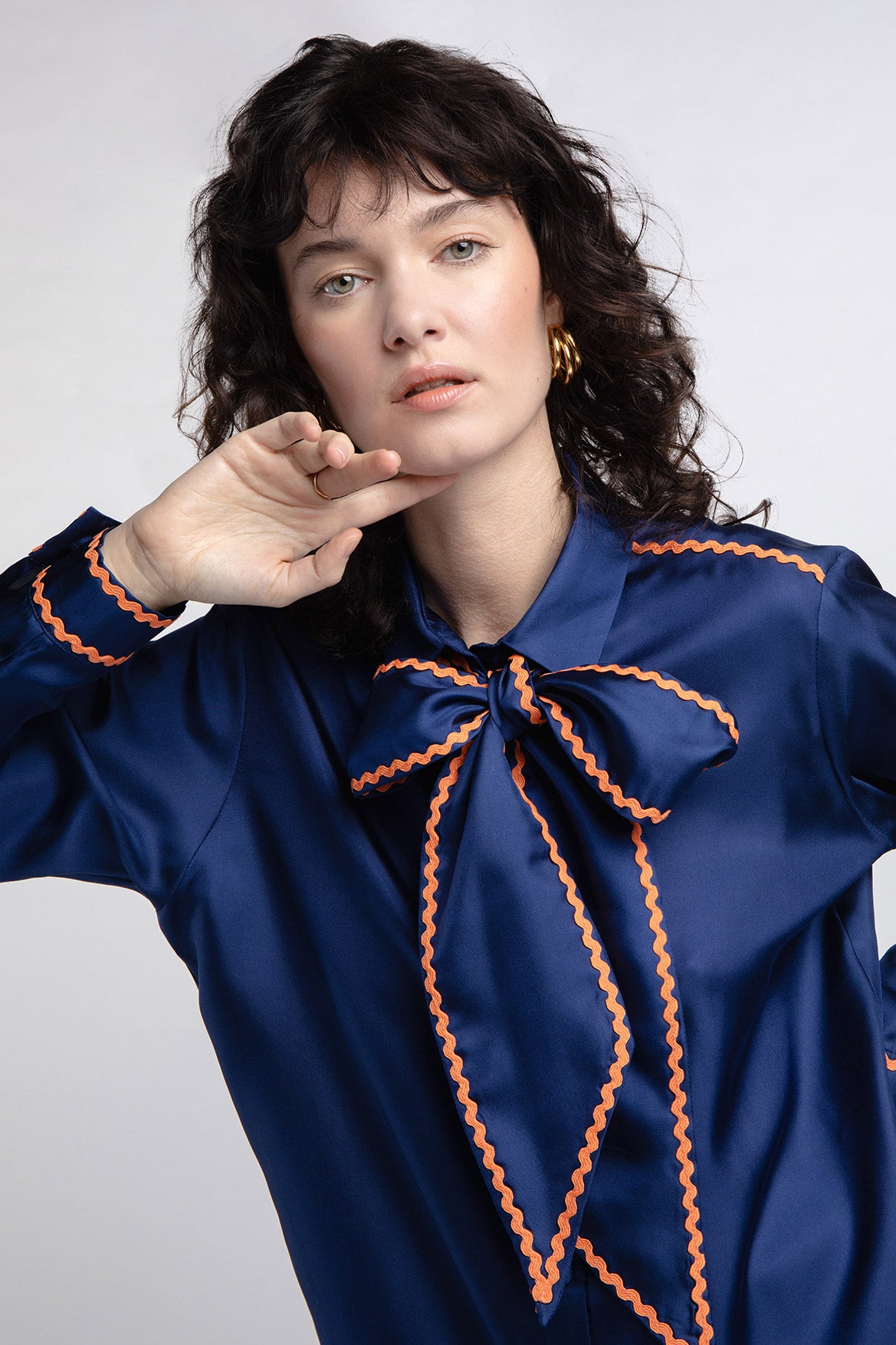 Foulard lavallière Navy Blue