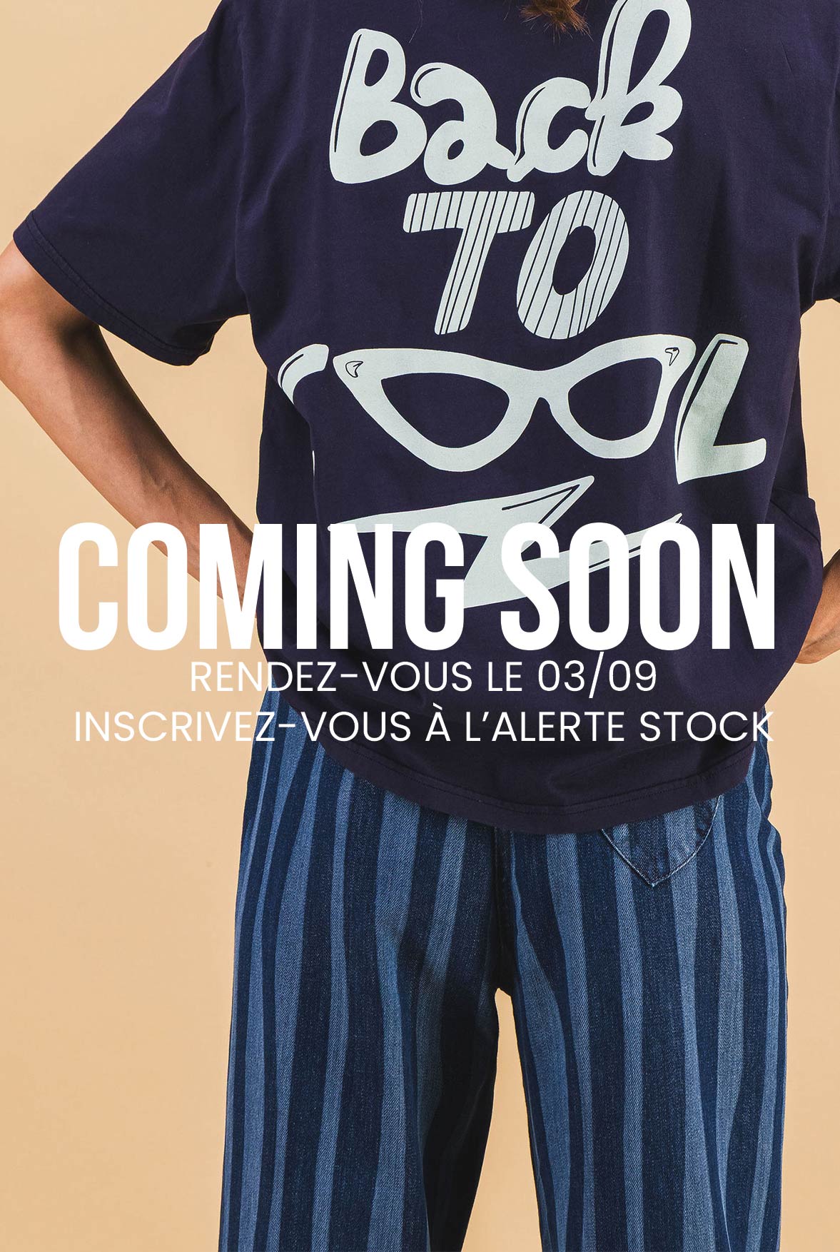 T-SHIRT BACK TO COOL NAVY
