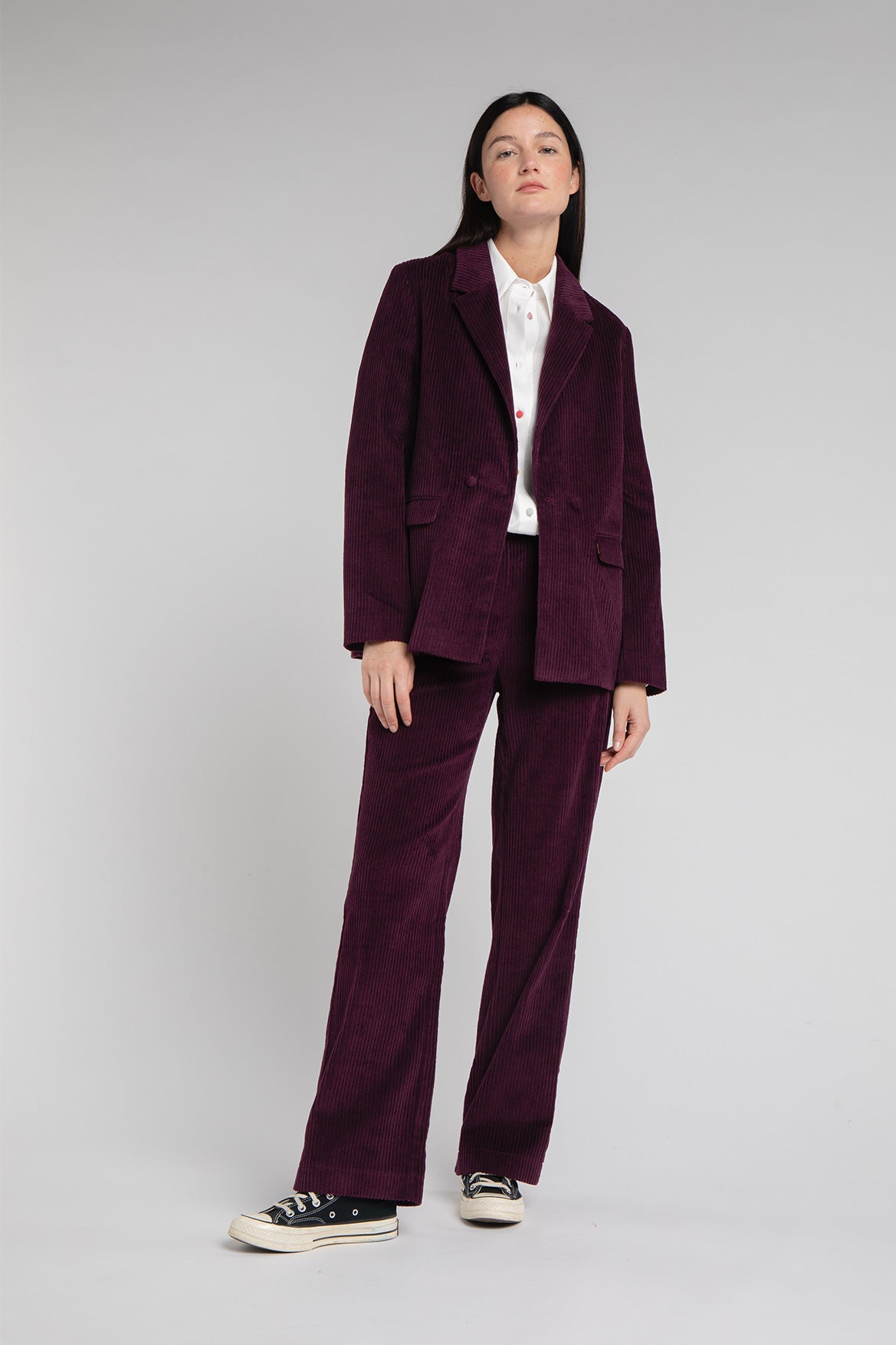 Pantalon Auguste prune