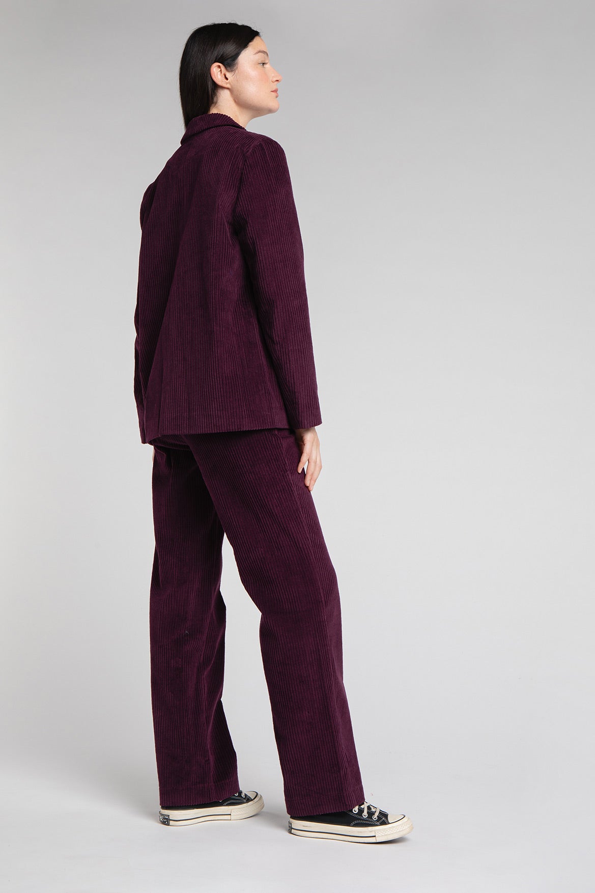 Pantalon Auguste prune