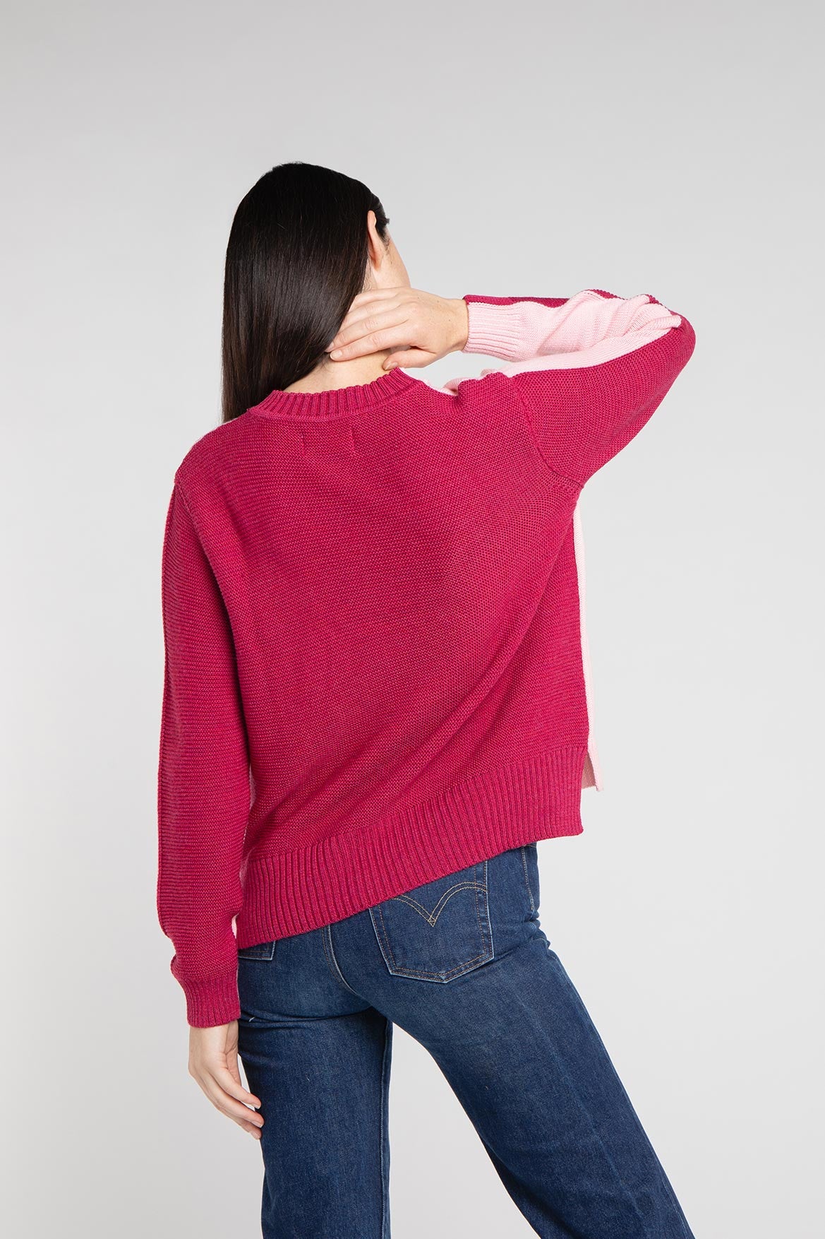 Raspberry Jean-Pierre sweater