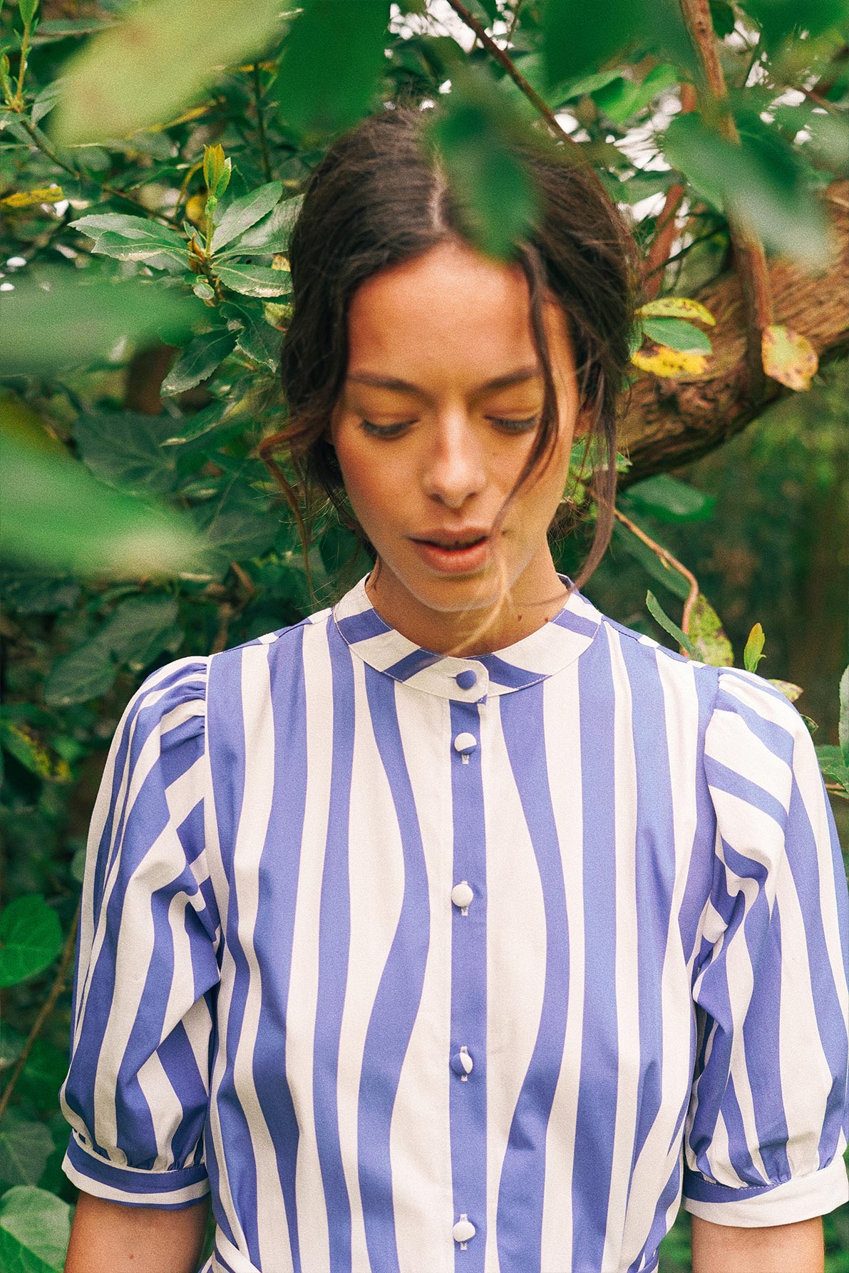 Clemence Blue Lines Dress
