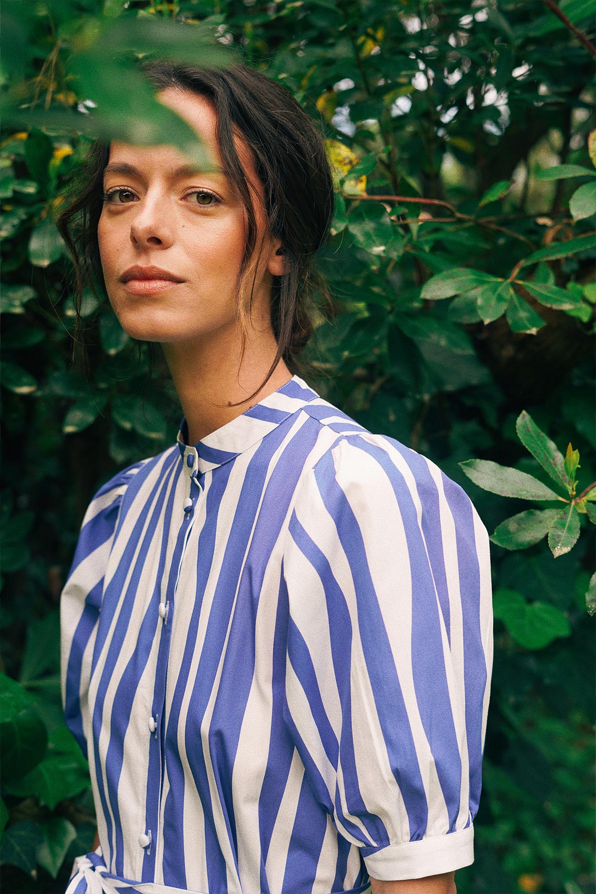 Clemence Blue Lines Dress