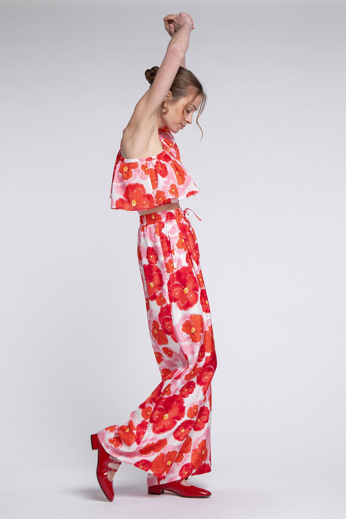 Pantalon Théodore Red Blossom