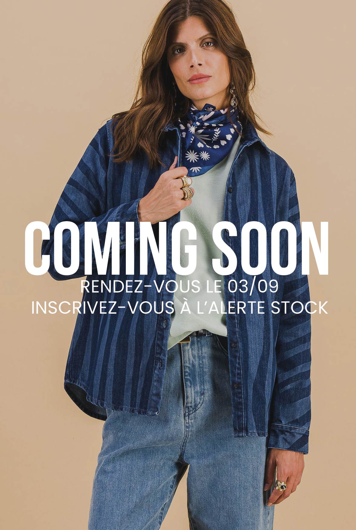 CHEMISE LEONIE NAVY LINES