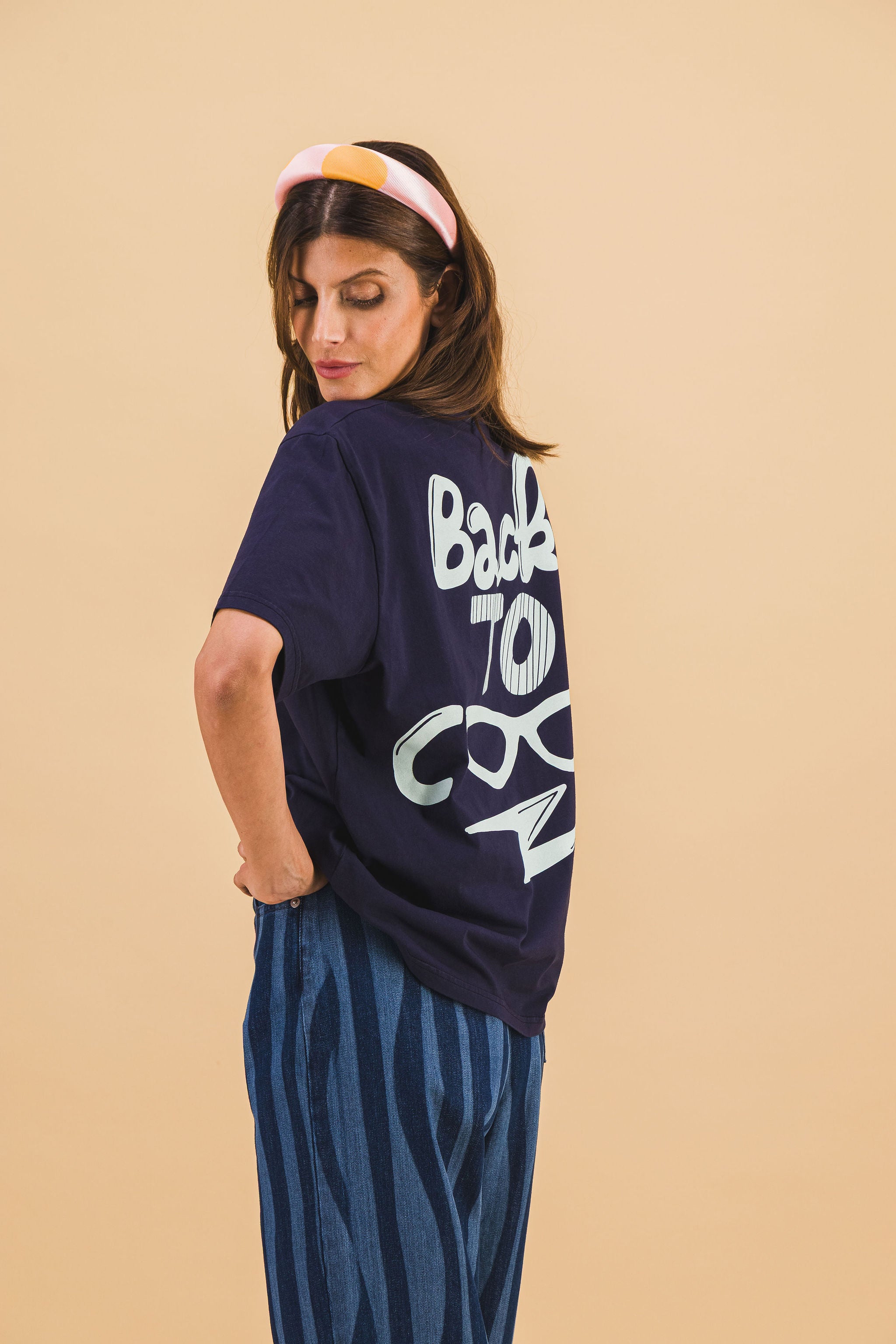 T-SHIRT BACK TO COOL NAVY
