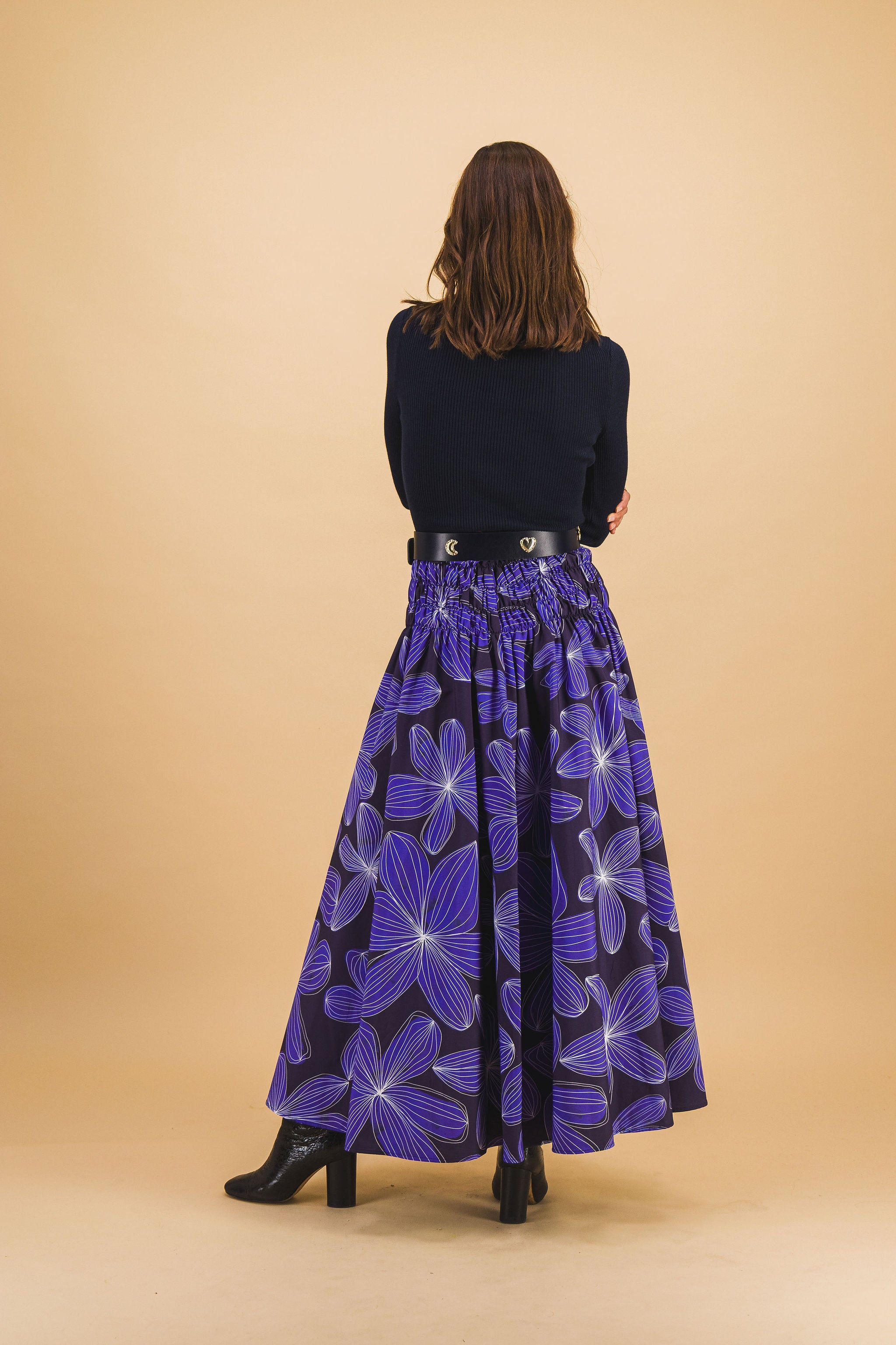 Mila Blue Flower Skirt