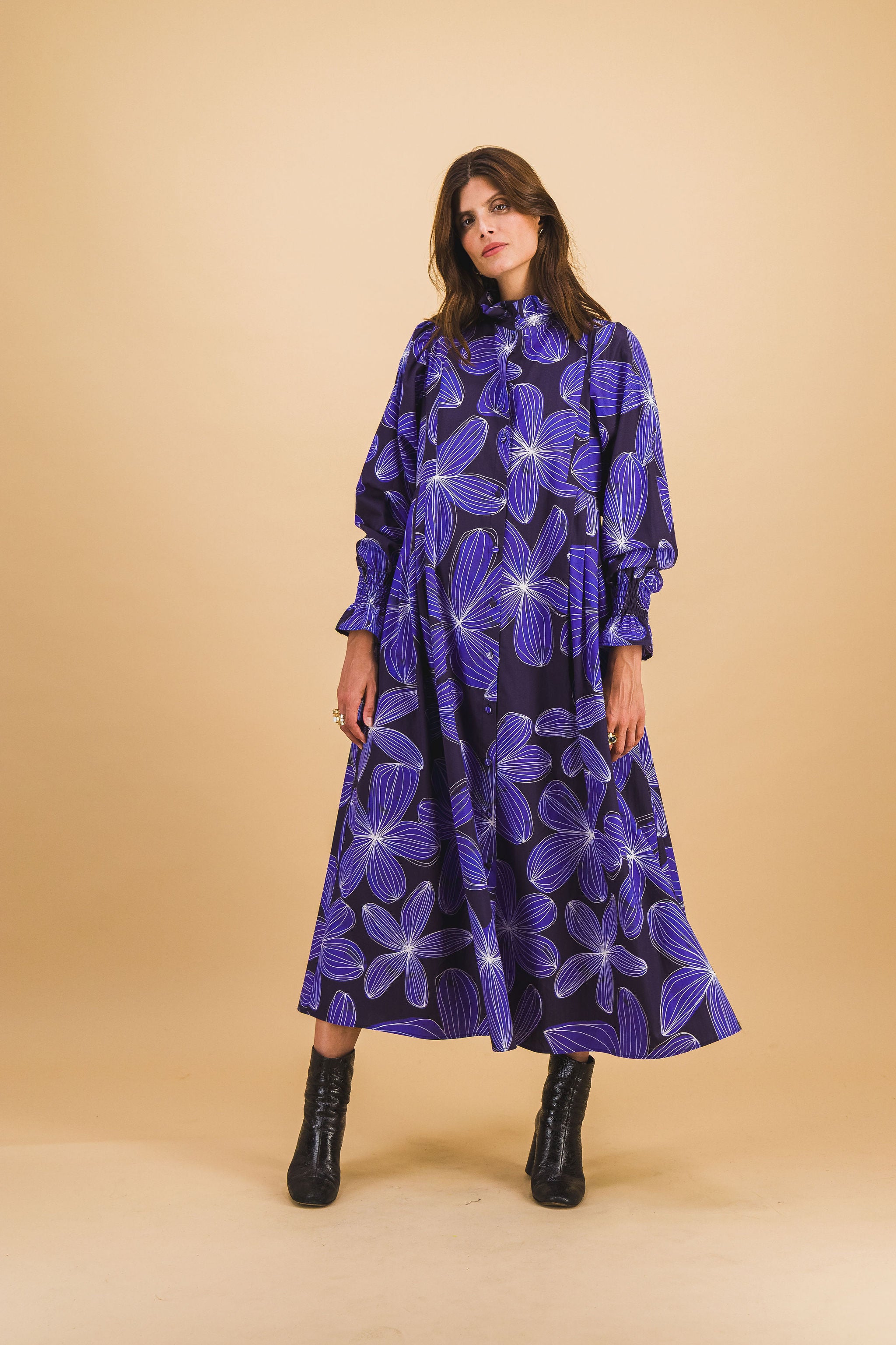 Robe Giulia Blue Flower