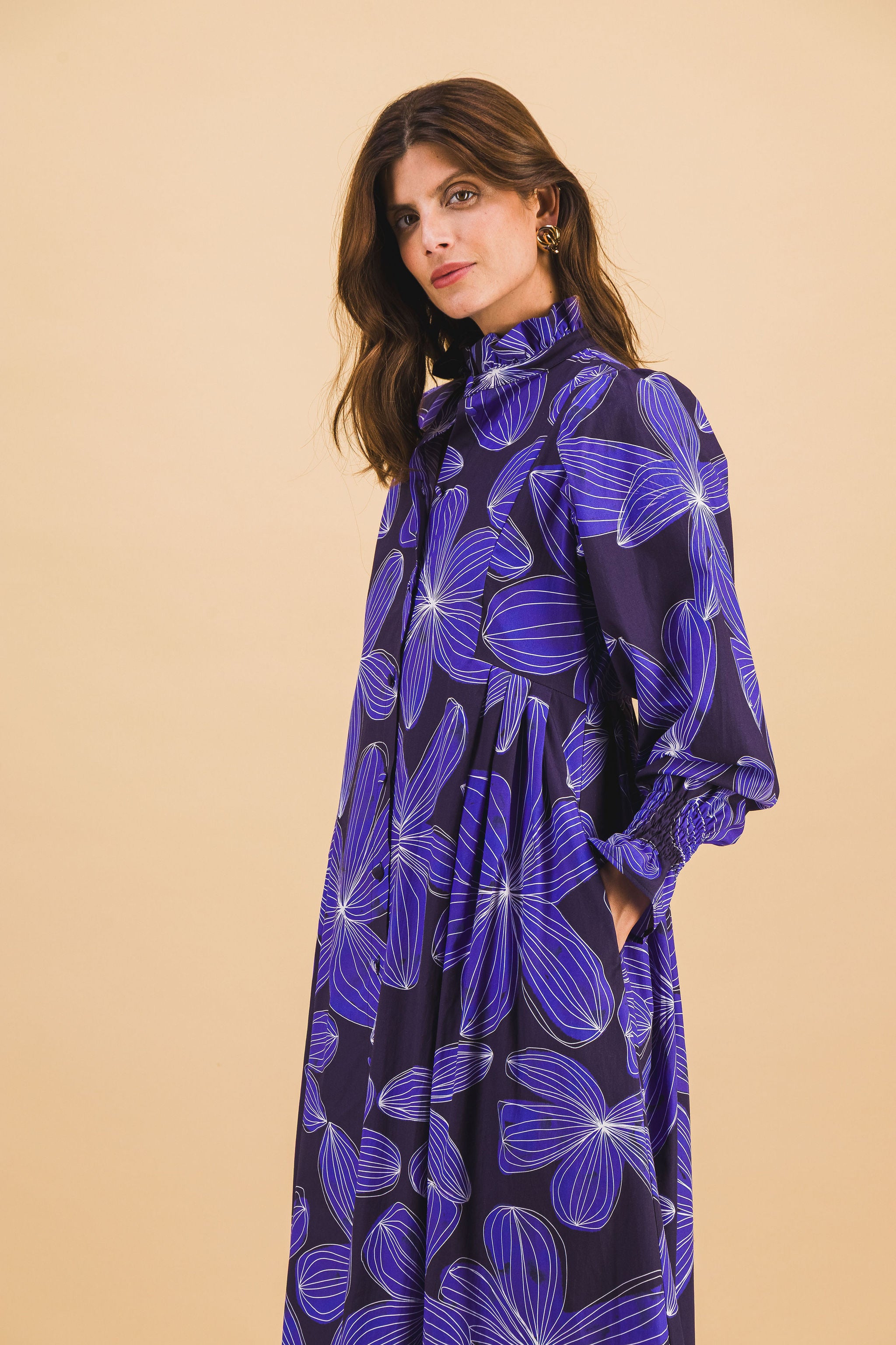 Robe Giulia Blue Flower