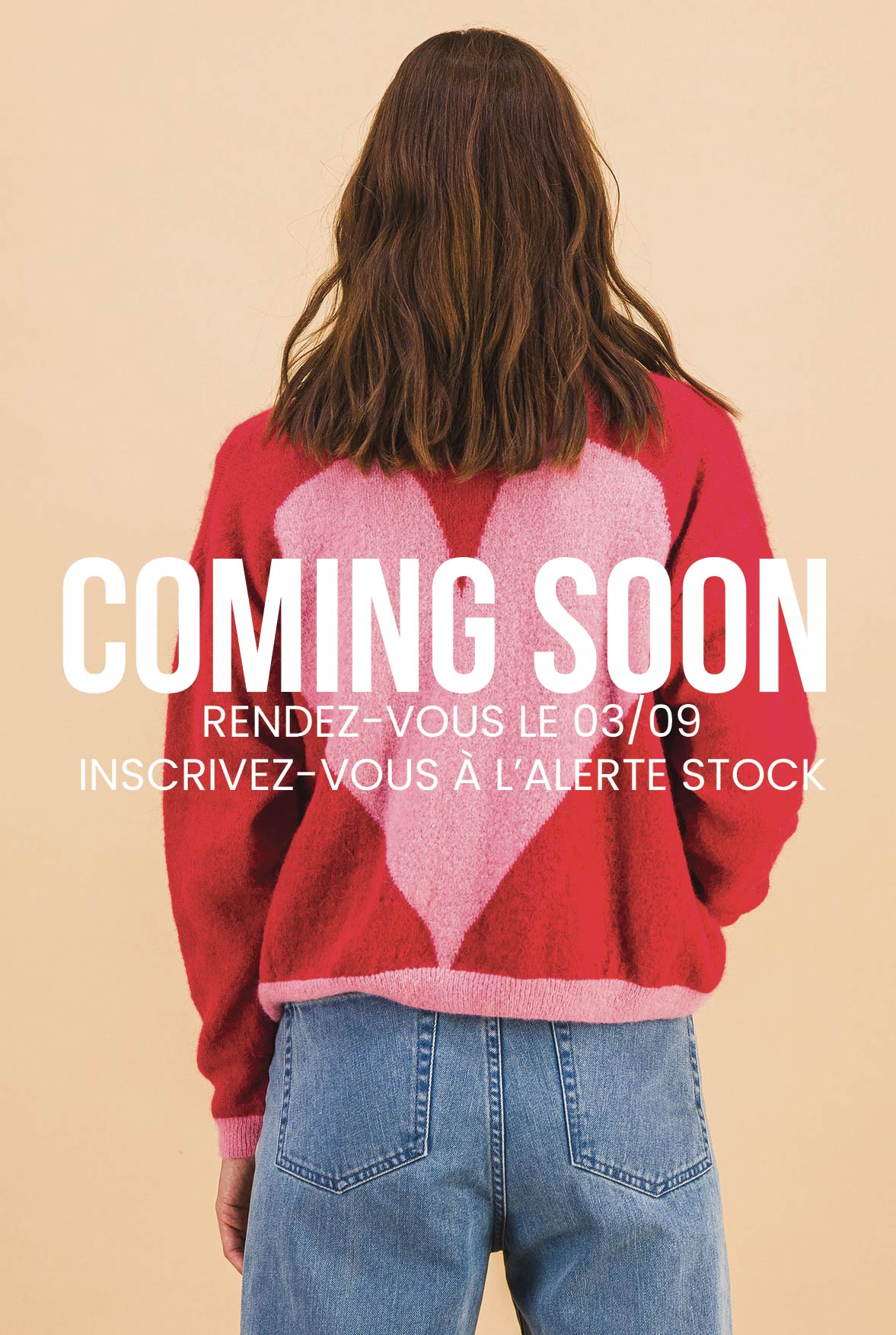 Cardigan Julia rouge et rose