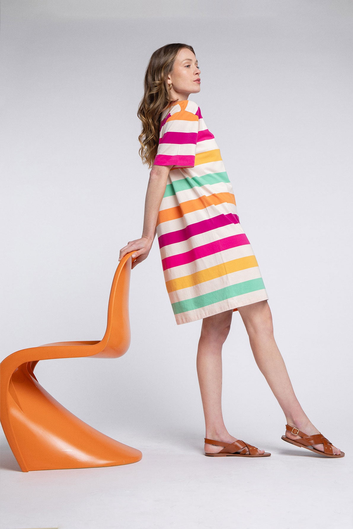 Robe Amalia Stripes Ettore Polychrome