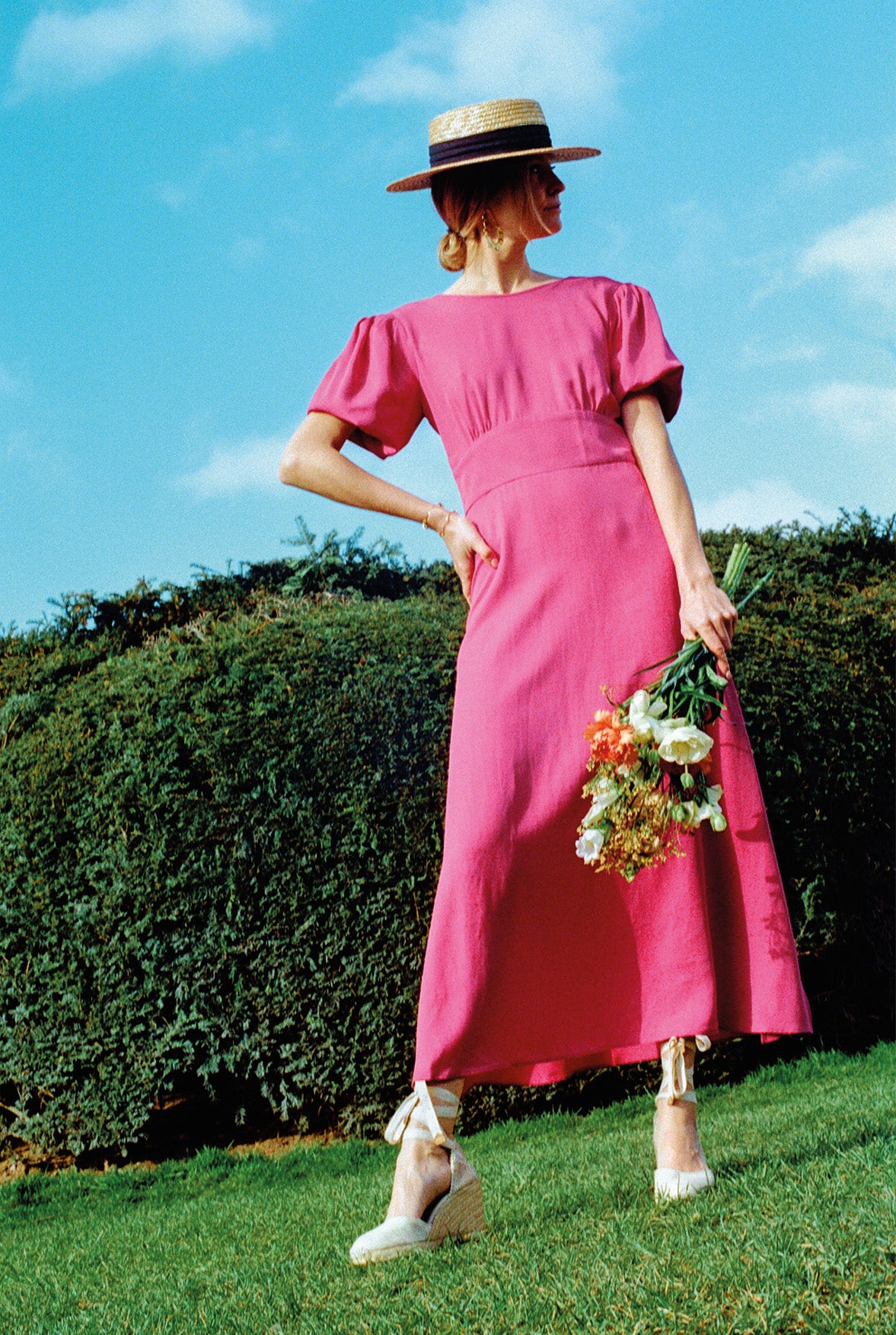 Robe Madeleine cyclamen